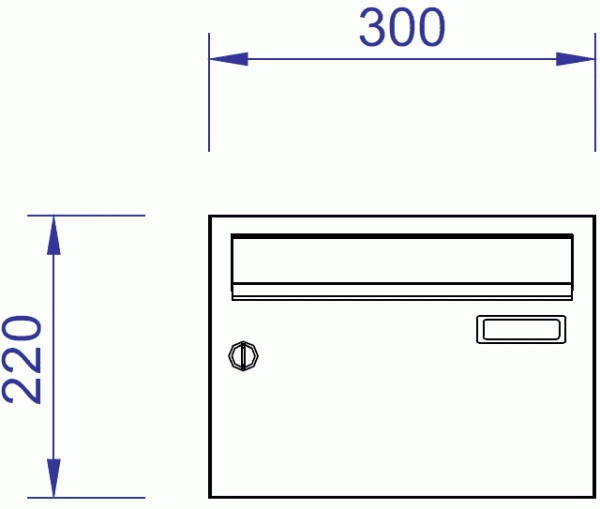 H300-2 Horizontal Mailbox